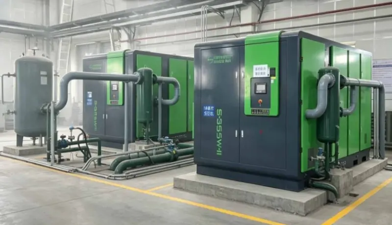 Cas de rénovation d'économie d'énergie : saisir des compresseurs d'air à vis de 355 kW pour aider une entreprise de zinc à réaliser environ 30 % d'économies d'énergie