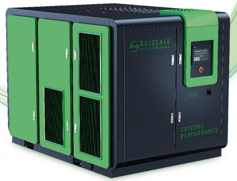 Compresseur d'air à vis adaptatif PM VSD à deux étages