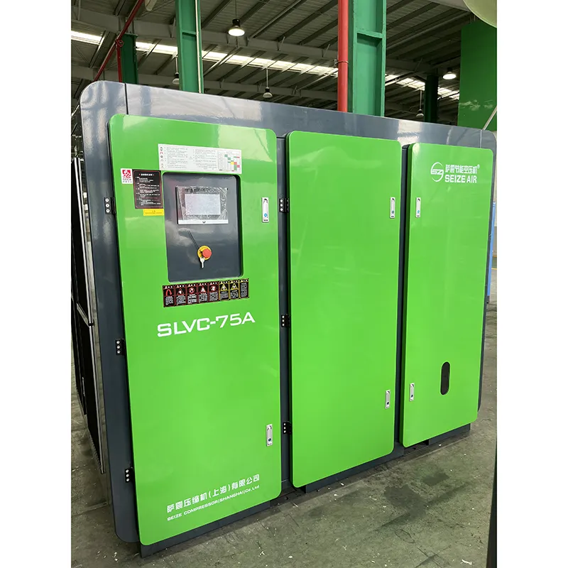 Compresseur d'air à vis à un étage basse pression PM VSD de fabrication de verre