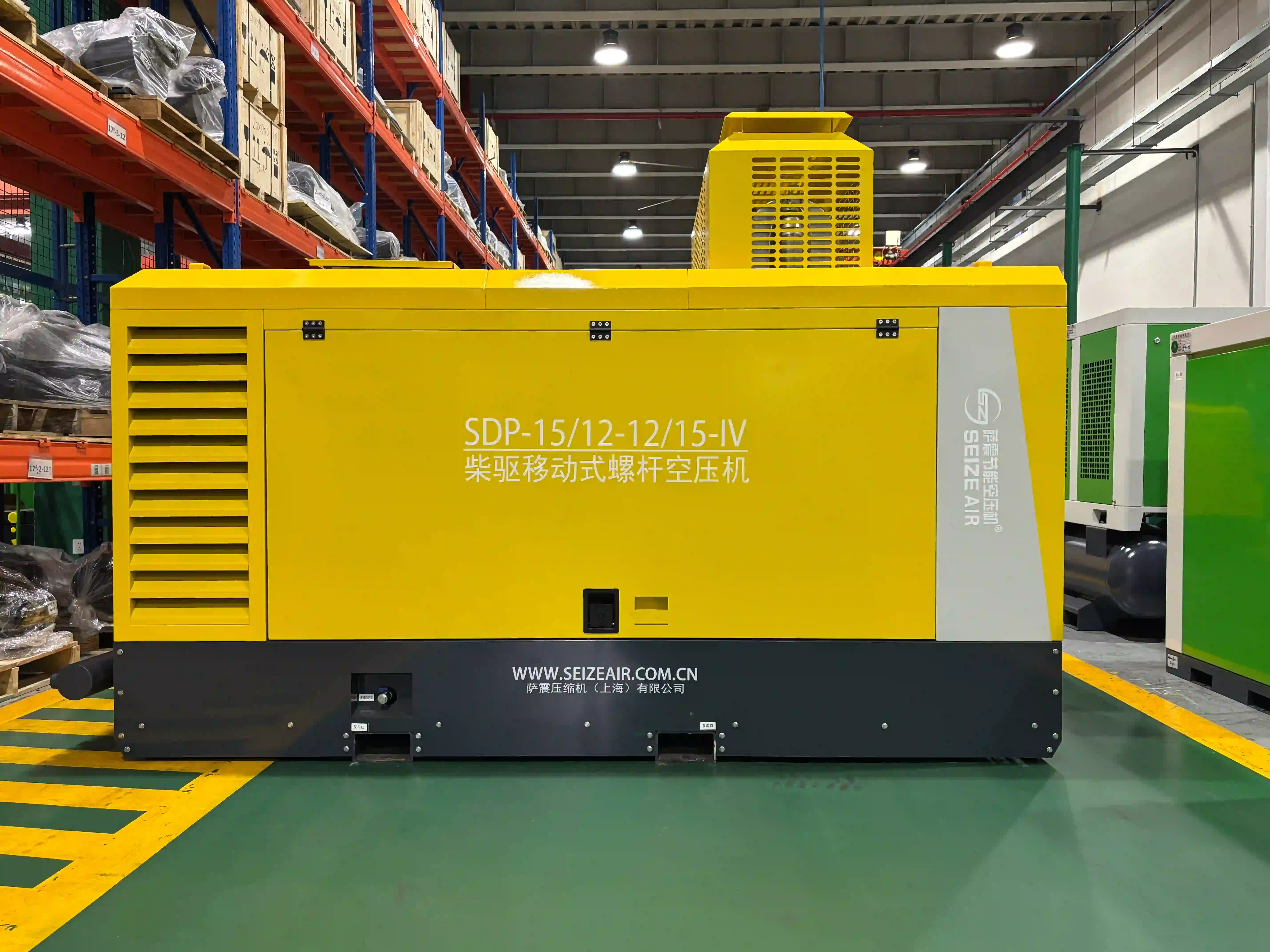 Compresseur d'air portable diesel robuste et durable